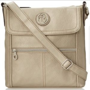 Relic Erica Flap Crossbody Bag in Cream